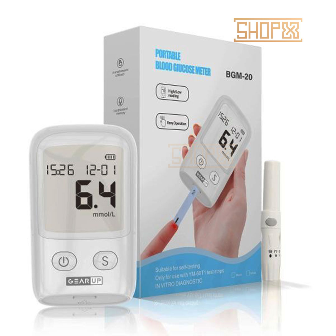 GearUP BGM-20 Diabetes Measuring/ Machine Blood Glucose Meter With 25 Test Strips